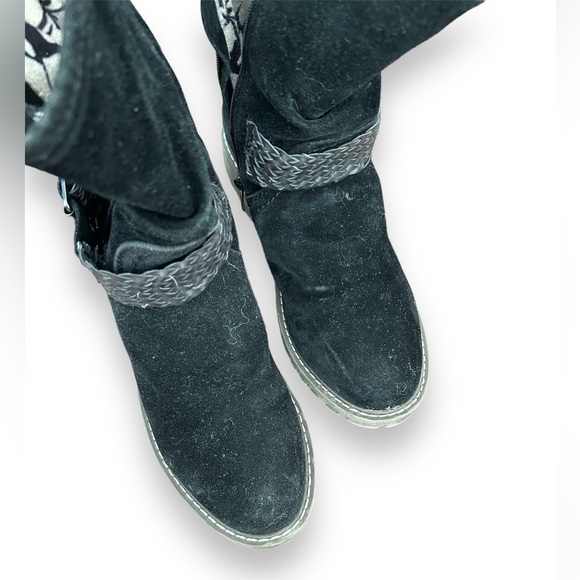 Roxy faux suede motorcycle style boots - Picture 5 of 9